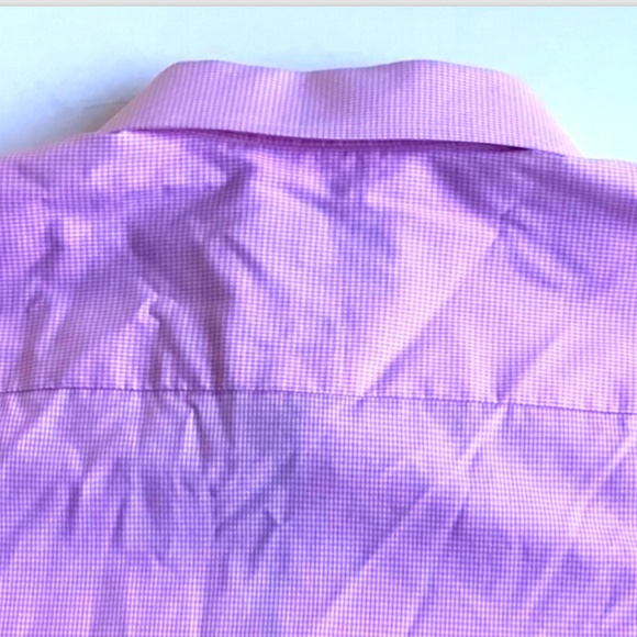 ETON contemporary lovely mini pink checkered cotton shirt Sz 19 made in Europe - Picture 4 of 10